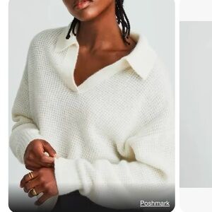 The alpaca waffle polo xs everlane